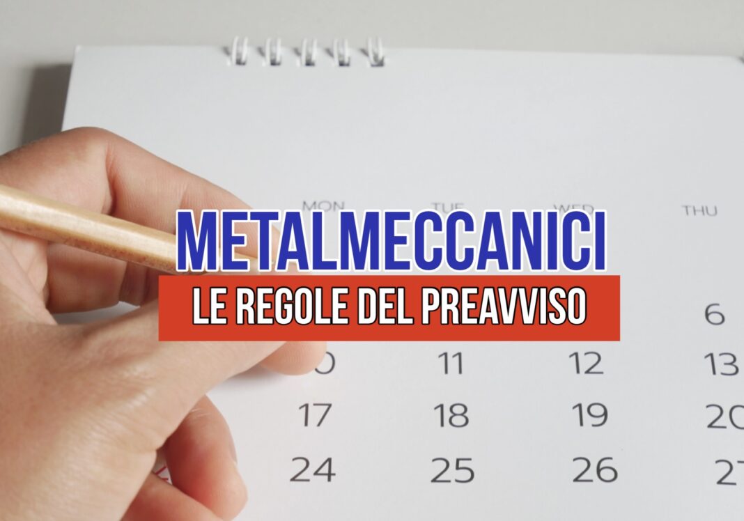 Preavviso Lavorato: Cosa devi sapere prima di Dare le Dimissioni nel CCNL Metalmeccanica Industria