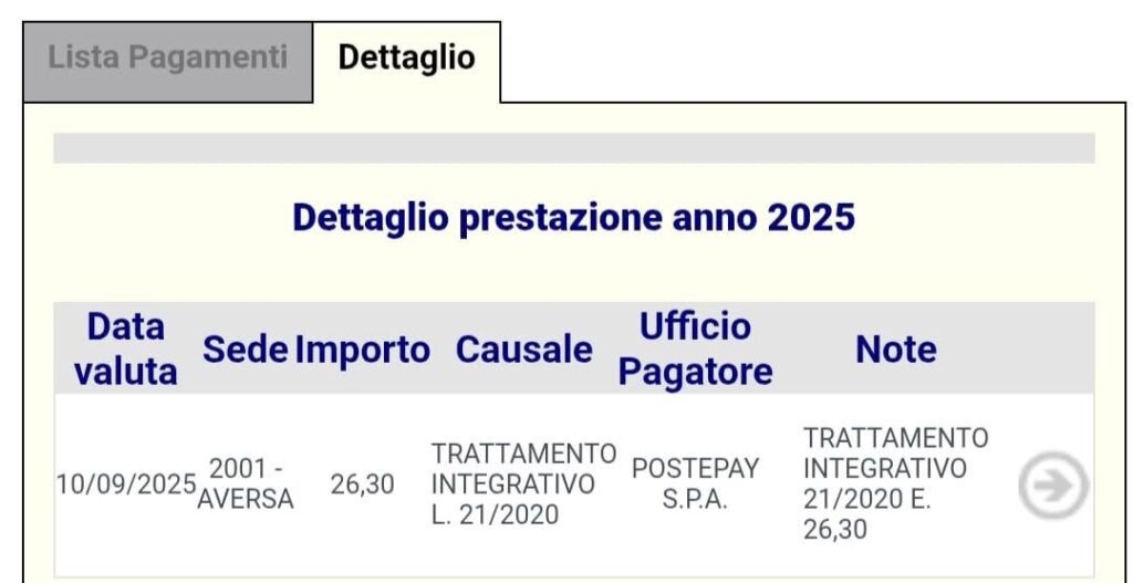 trattamento integrativo settembre